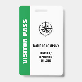 TARJETA DE IDENTIFICACIÓN INSIGNIA GRANDE PARA VISITANTES