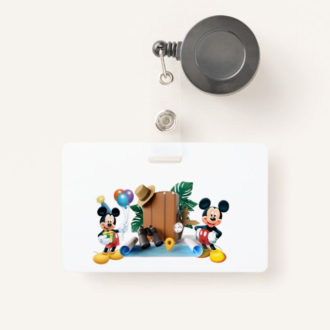 Tarjeta De Identificación Insignia horizontal (Anverso retráctil)