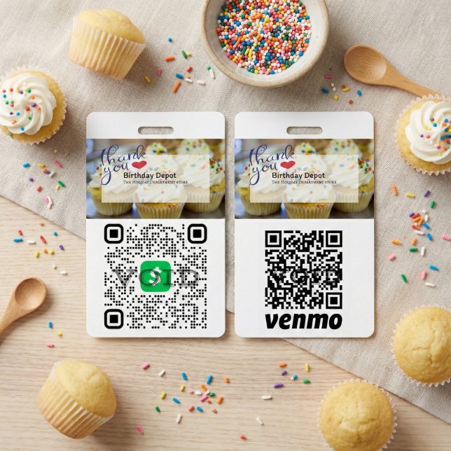 Tarjeta De Identificación Insignia ID del proceso de pago de código QR (The Ultimate Tool for Contactless Commerce.)