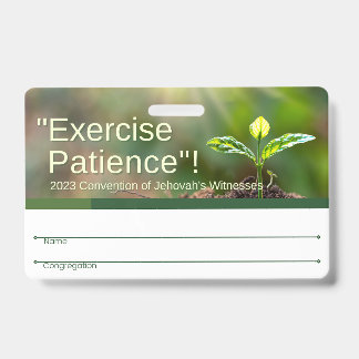 Tarjeta De Identificación Insignia JW | 2023 Conv Regional Español E Inglés