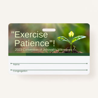 Tarjeta De Identificación Insignia JW | 2023 Conv Regional Español E Inglés