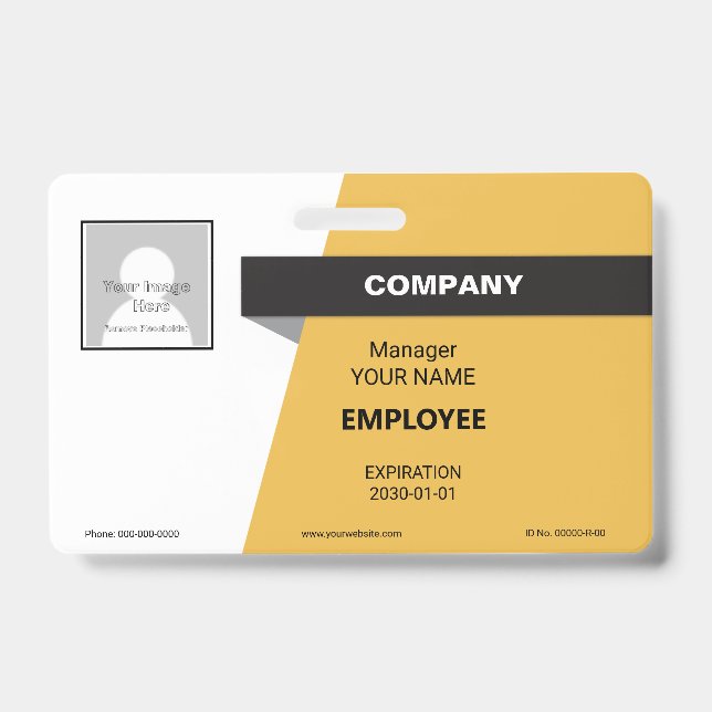 Tarjeta De Identificación Insignia logística (Parte frontal)