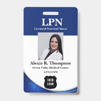 Tarjeta De Identificación Insignia LPN moderna