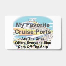 Tarjeta De Identificación INSIGNIA - Mis Puertos de Crucero Favoritos 
