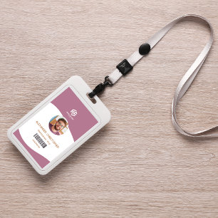 Tarjeta De Identificación Insignia moderna de los empleados de la empresa Mi