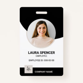 Tarjeta De Identificación Insignia Neutral para la foto de los empleados mod