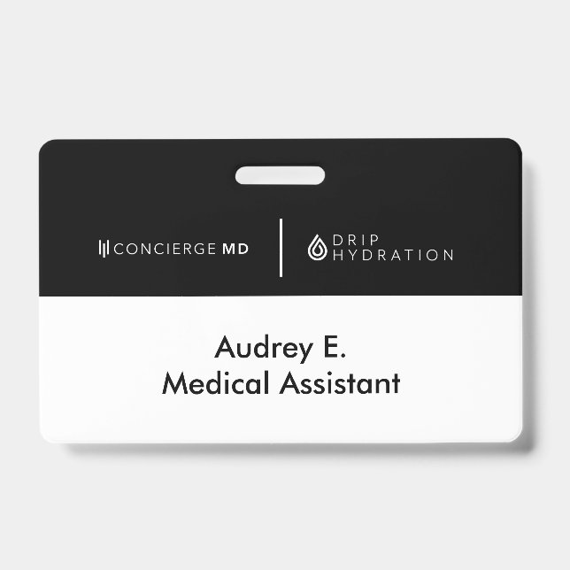 Tarjeta De Identificación Insignia para Drip & CMD 2022 (Parte frontal)
