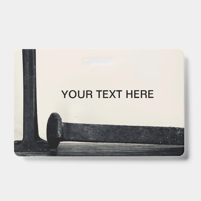 Tarjeta De Identificación Insignia para la recolección industrial artística (Parte frontal)