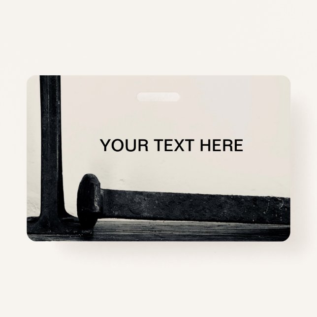 Tarjeta De Identificación Insignia para la recolección industrial artística (Anverso)