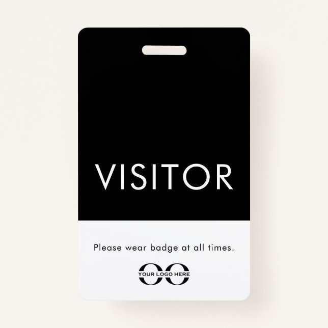 Tarjeta De Identificación Insignia para visitantes de la escuela personaliza (Anverso)