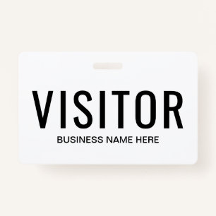 Tarjeta De Identificación Insignia para visitantes de negocios