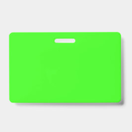 Tarjeta De Identificación Insígnia personalizada de neón verde – Etiqueta de