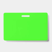 Insígnia personalizada de neón verde – Etiqueta de