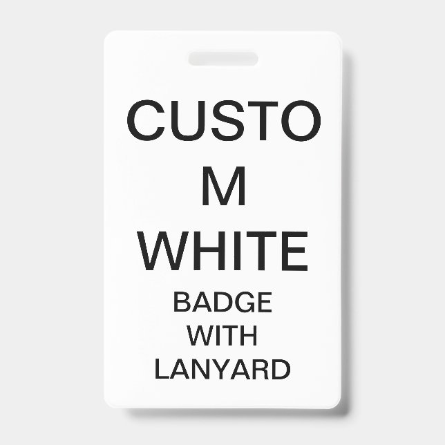 Tarjeta De Identificación INSIGNIA personalizada personalizado CON el (Parte frontal)