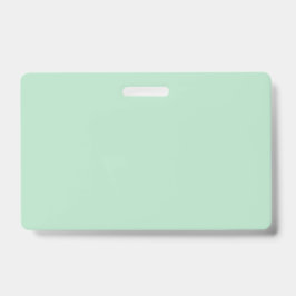 Tarjeta De Identificación Insígnia Profesional de Nombre Verde Claro