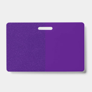 Tarjeta De Identificación Insignia púrpura dividida vertical (personalizable