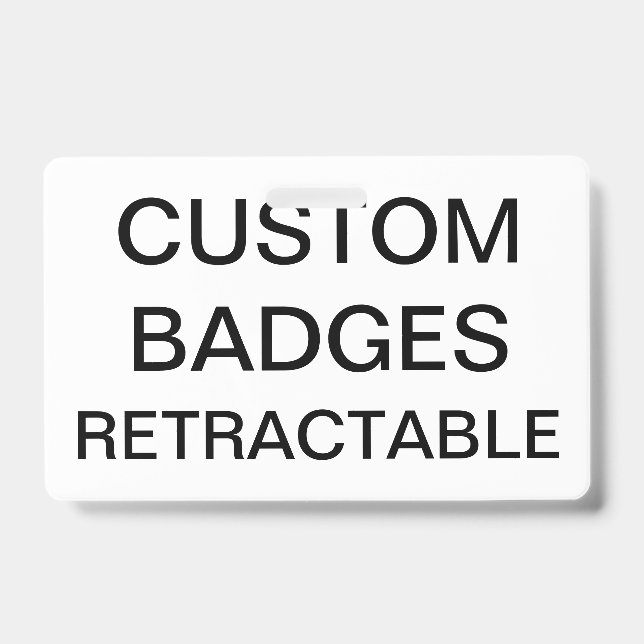 Tarjeta De Identificación INSIGNIA RETRACTABLE personalizada personalizado (Parte frontal)