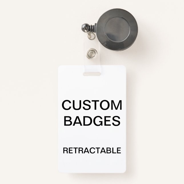Tarjeta De Identificación INSIGNIA RETRACTABLE personalizada personalizado (Anverso retráctil)