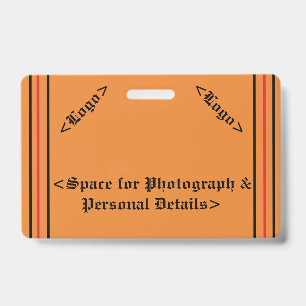 Tarjeta De Identificación Insignia Simple