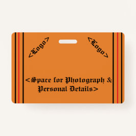 Tarjeta De Identificación Insignia simple