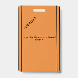 Tarjeta De Identificación Insignia simple