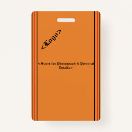 Tarjeta De Identificación Insignia simple