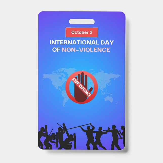 Tarjeta De Identificación Insignia vertical (Anverso)