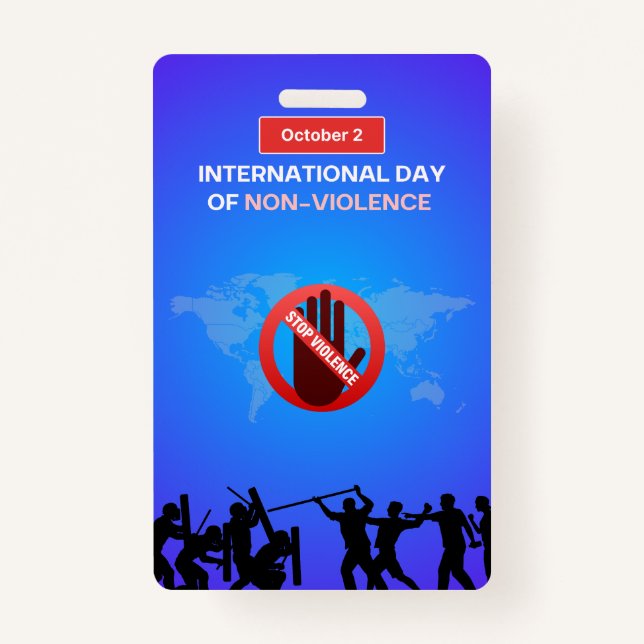 Tarjeta De Identificación Insignia vertical (Anverso)