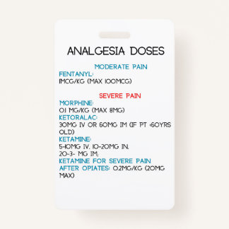 Tarjeta De Identificación Insignia vertical