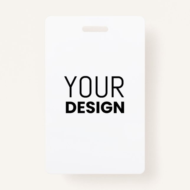 Tarjeta De Identificación Insignia vertical (Anverso)