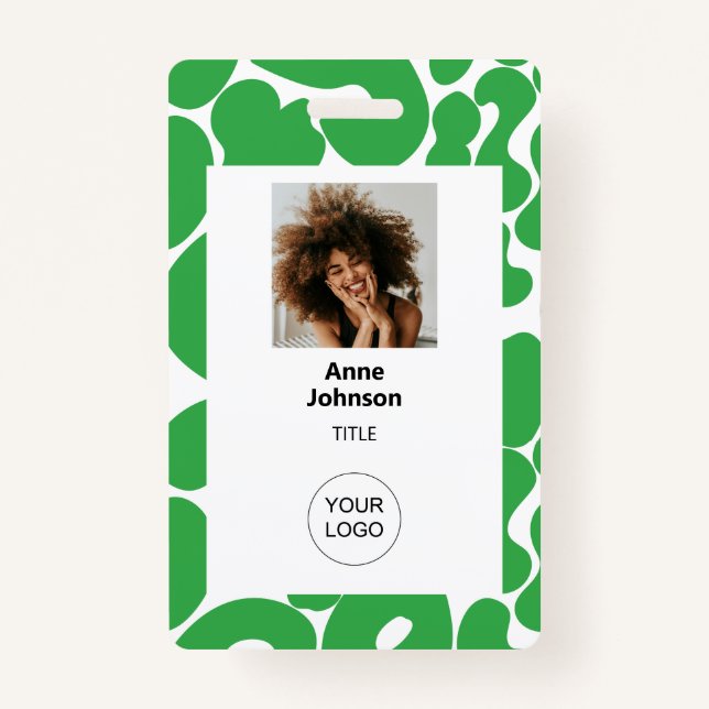 Tarjeta De Identificación Insignia vertical (Anverso)