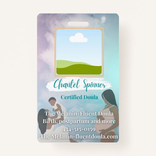 Tarjeta De Identificación Insignia vertical (Anverso)