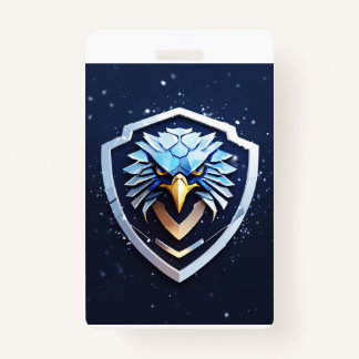 Tarjeta De Identificación Insignia vertical con águila