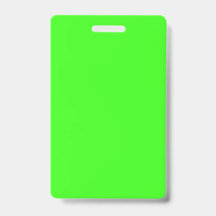 Insígnia vertical neón verde – Personalizable
