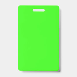 Tarjeta De Identificación Insígnia vertical neón verde – Personalizable