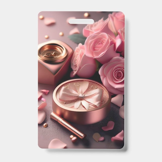 Tarjeta De Identificación Insígnia vertical personalizada (Parte frontal)