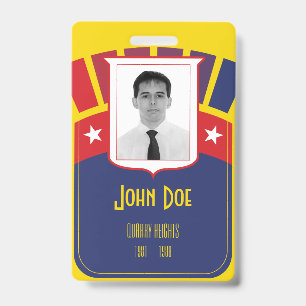 Tarjeta De Identificación Insignia y Cordón de la Zona del Canal de Panamá