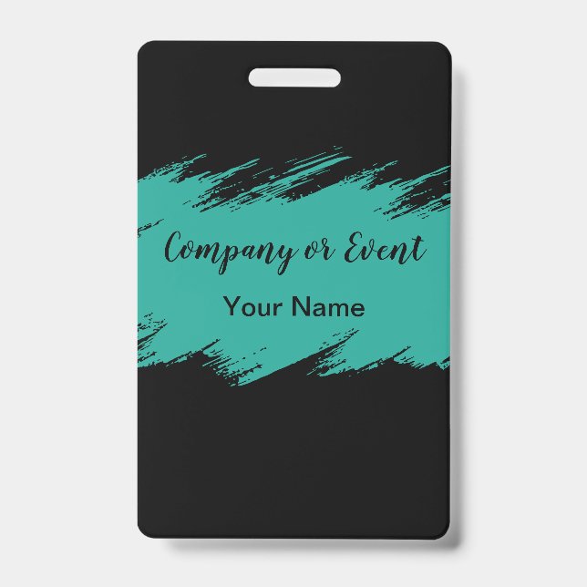 Tarjeta De Identificación Insignias artsy del acontecimiento (Anverso)