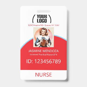 Tarjeta De Identificación insignias de doctor enfermera Empleado del Hospita