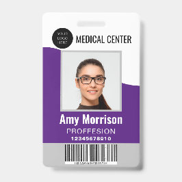 Tarjeta De Identificación Insignias de identificación con patios para emplea