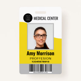 Tarjeta De Identificación Insignias de identificación con patios para emplea