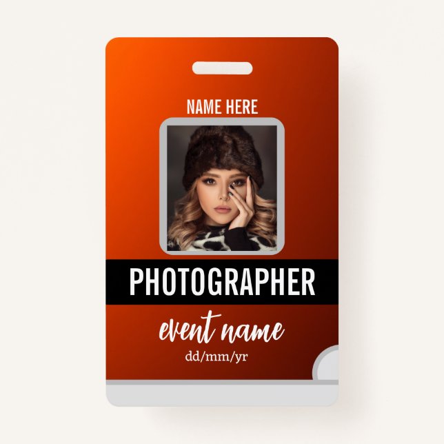 Tarjeta De Identificación insignias de identificación de eventos personaliza (Anverso)
