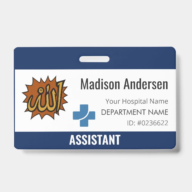 Tarjeta De Identificación Insignias de nombre personalizado Soporte de carre (Parte frontal)