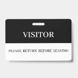 Tarjeta De Identificación Insignias del visitante de la compañía