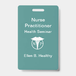 Tarjeta De Identificación Insignias para Enfermeras Practicantes