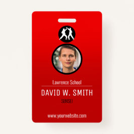 Tarjeta De Identificación Instituto de la Academia de Artes Marciales