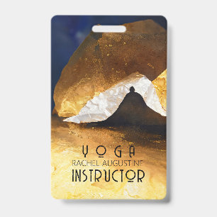 Tarjeta De Identificación Instructor de Yoga y Meditación Maestro de Reiki O