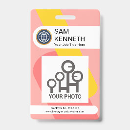 Tarjeta De Identificación Interbloqueo de la foto de la empresa de columnas 