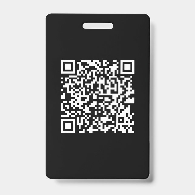 Tarjeta De Identificación Introducir URL y crear código QR explorable | Blan (Parte frontal)