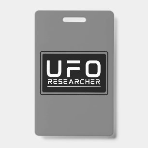 Tarjeta De Identificación Investigador de OVNIS Investigador Paranormal Alie